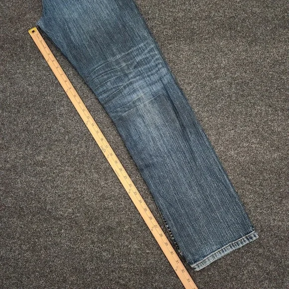Cody James Mens 33x34 Blue Bootcut Cowboy Western Denim Jeans Whiskering - Picture 6 of 8